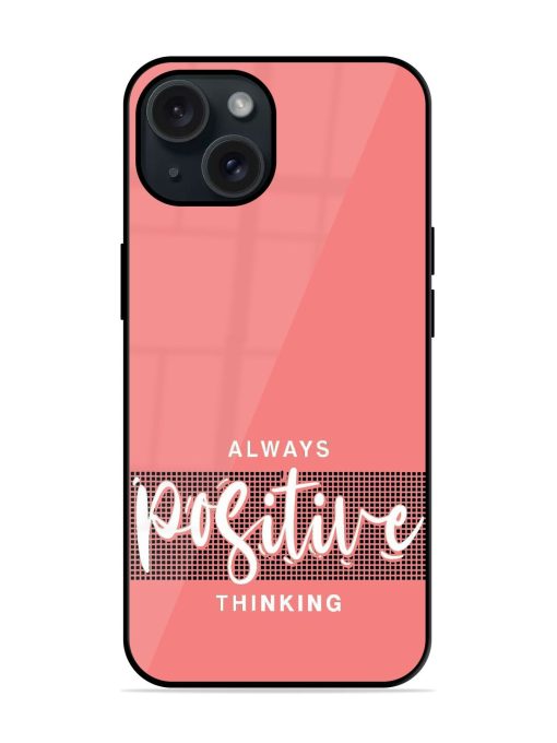 Always Positive Thinking Glossy Metal TPU Case Edge Zapvi