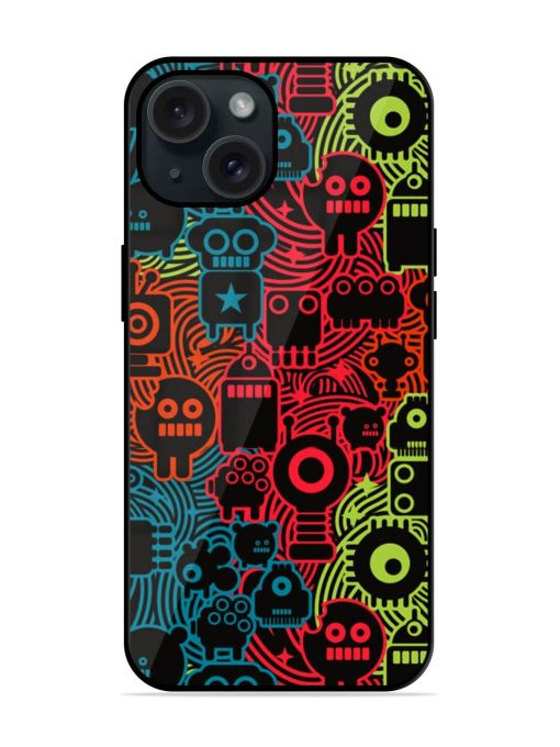 Robot Monsters Cool Glossy Metal TPU Case Edge Zapvi