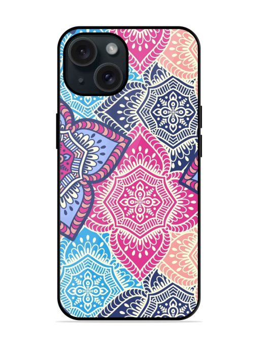 Ethnic Floral Seamless Glossy Metal TPU Case Edge Zapvi