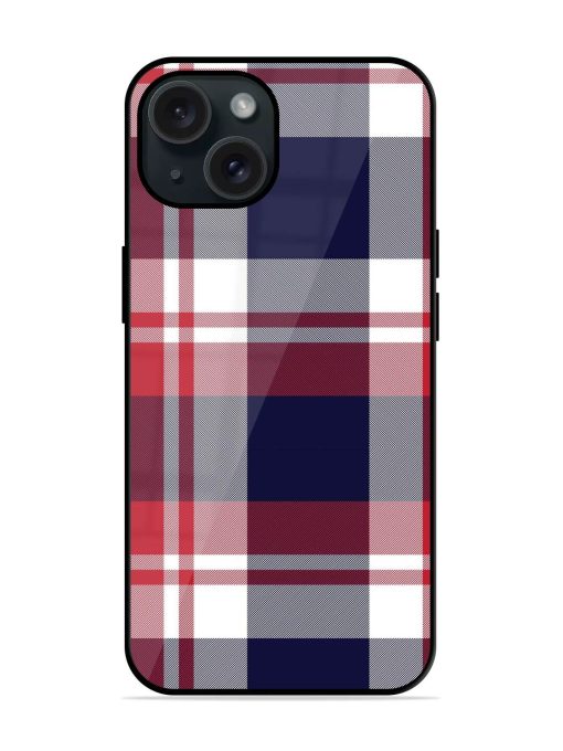 Classic Plaid Tartan Glossy Metal TPU Case Edge Zapvi