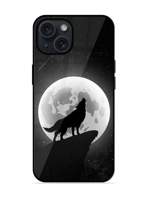 Wolf Cries To Glossy Metal TPU Case Edge Zapvi