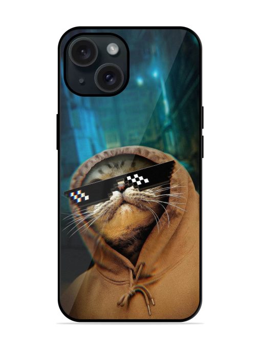 Thug Life Cat Glossy Metal TPU Case Edge Zapvi