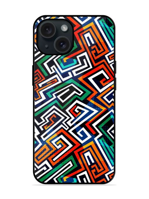 Abstract Maze Seamless Glossy Metal TPU Case Edge Zapvi