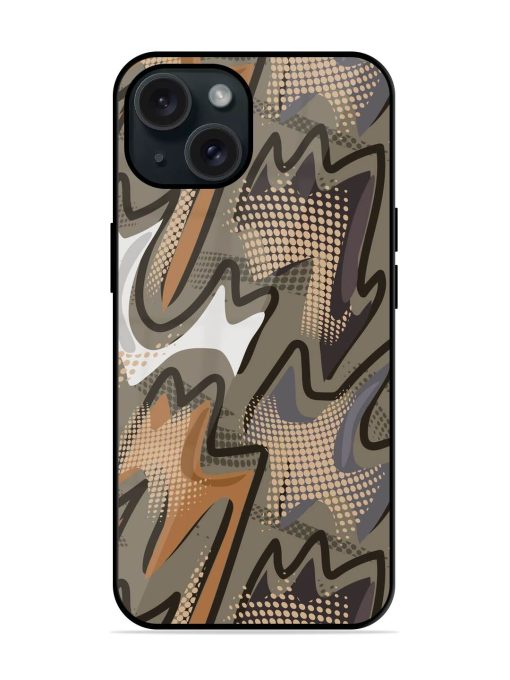 Abstract Seamless Geometric Glossy Metal TPU Case Edge Zapvi