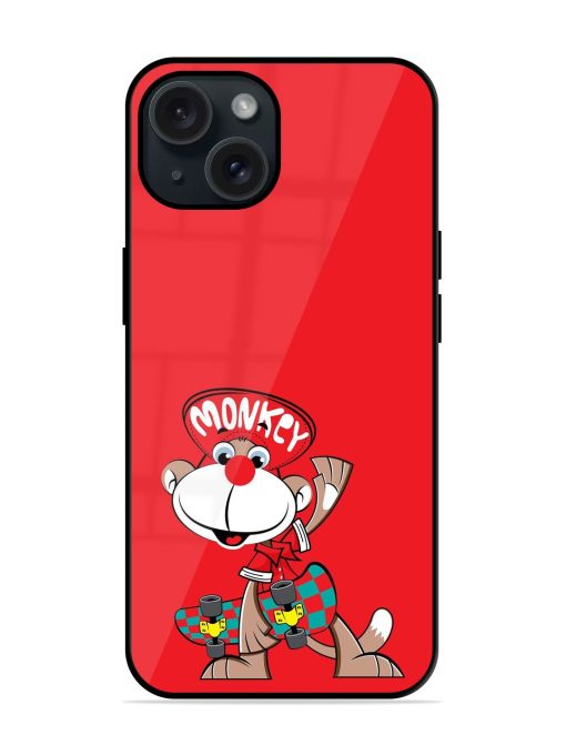 Cartoon Skateboarding Monkey Glossy Metal TPU Case Edge Zapvi