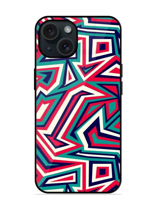 Colorful Abstract Geometric Glossy Metal TPU Case Edge Zapvi