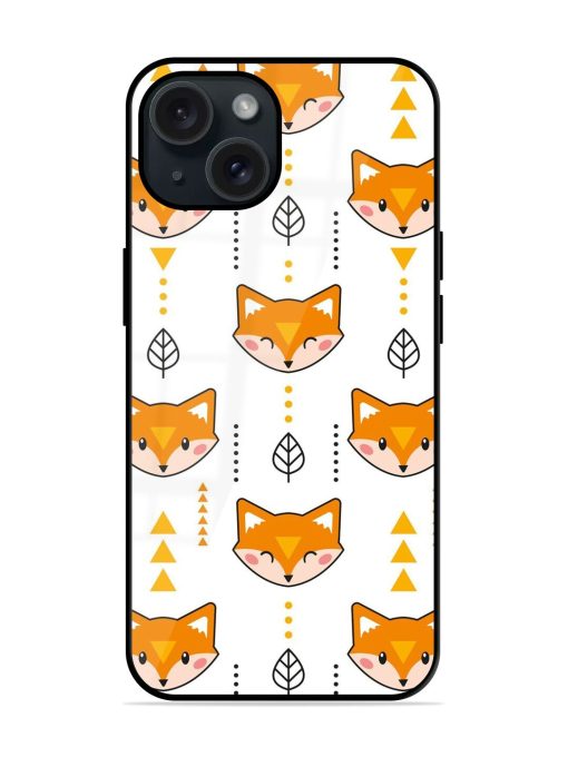 Fox Geometric Seamless Glossy Metal TPU Case Edge Zapvi