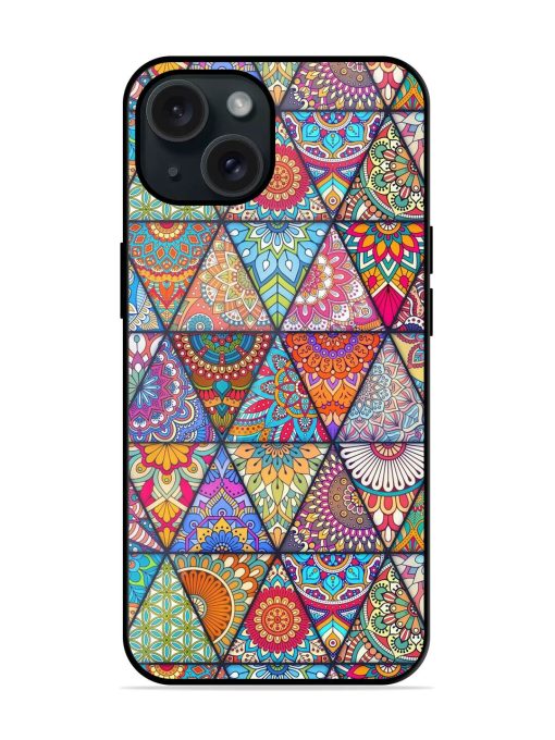 Seamless Mandalas Pattern Glossy Metal TPU Case Edge Zapvi