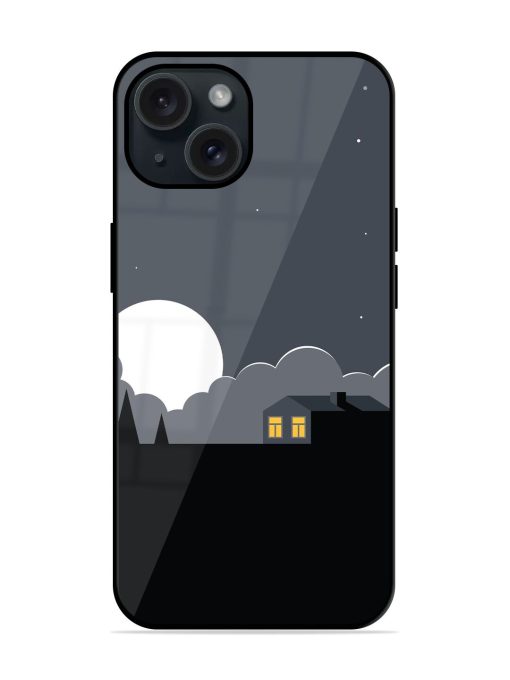 Full Moon Vector Art Glossy Metal TPU Case Edge Zapvi