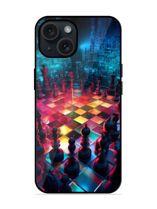 Chess Table Glossy Metal TPU Case Edge Zapvi