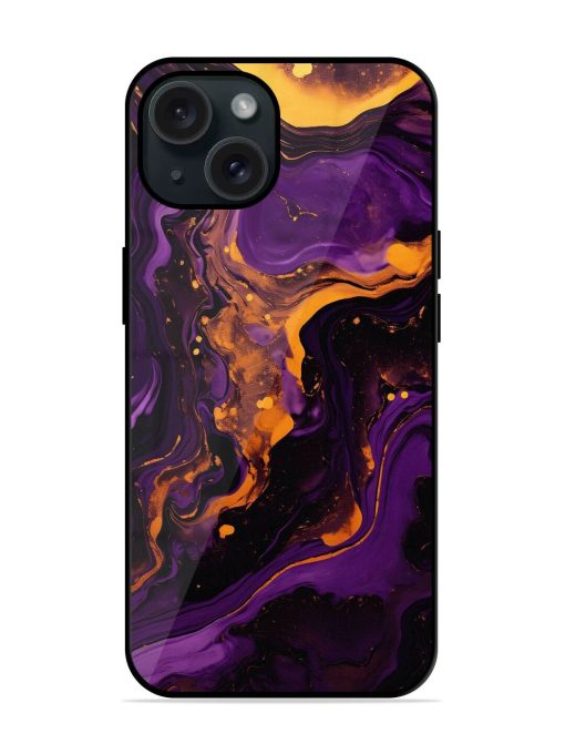 Painting Of A Purple Glossy Metal TPU Case Edge Zapvi