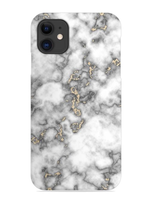 Gray And Gold Marble Snap Case for Apple Iphone 11 Edge Zapvi