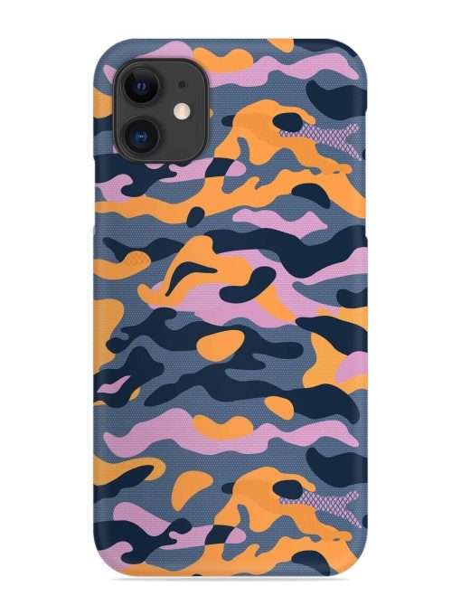 Camouflage Army Military English Orange Art Snap Case for Apple Iphone 11 Edge Zapvi