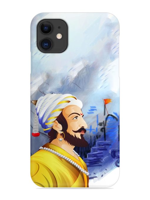 Shivaji Maharaj Color Paint Art Snap Case for Apple Iphone 11 Edge Zapvi