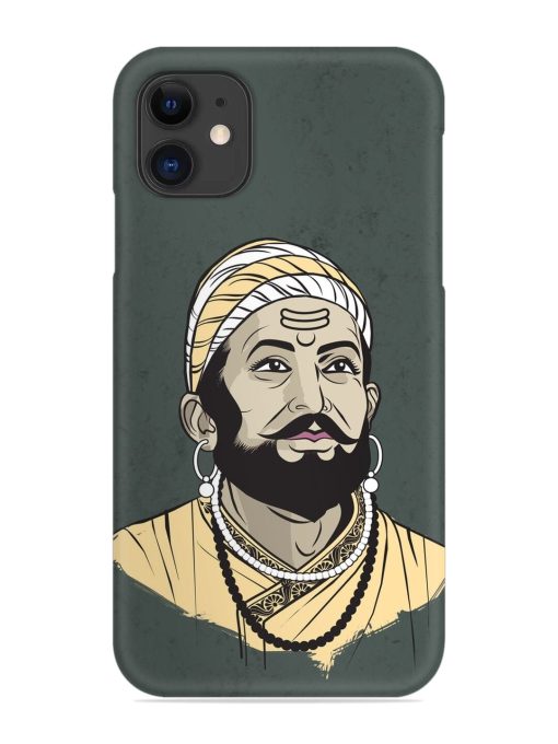 Shivaji Maharaj Vector Art Snap Case for Apple Iphone 11 Edge Zapvi