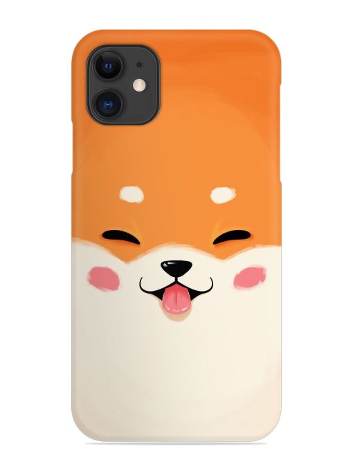 Cute Dog Face Vector Snap Case for Apple Iphone 11 Edge Zapvi