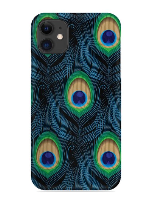 Seamless Pattern Peacock Snap Case for Apple Iphone 11 Edge Zapvi