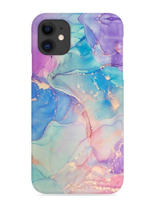 Alcohol Ink Colors Snap Case for Apple Iphone 11 Edge Zapvi