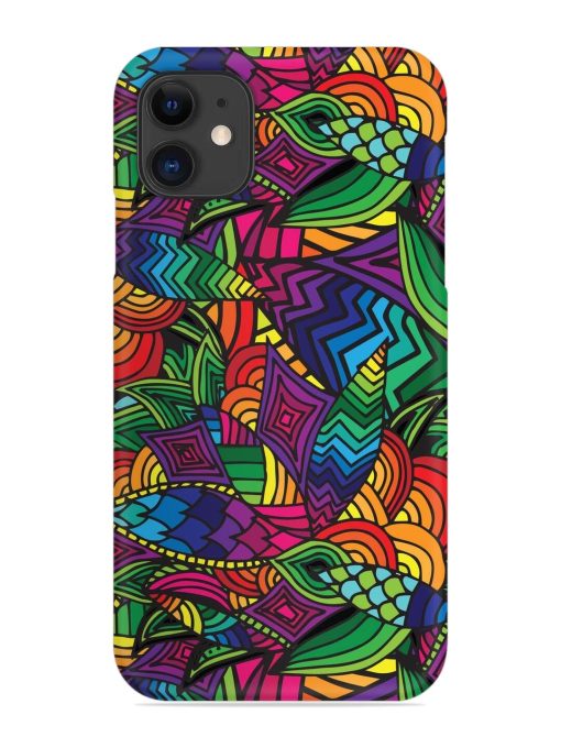 Abstract Multicolor Seamless Snap Case for Apple Iphone 11 Edge Zapvi