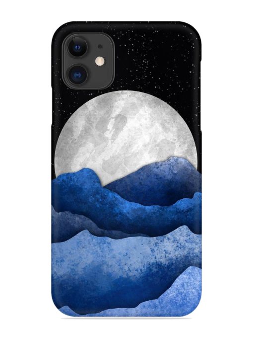 Full Moon Mountain Vector Snap Case for Apple Iphone 11 Edge Zapvi