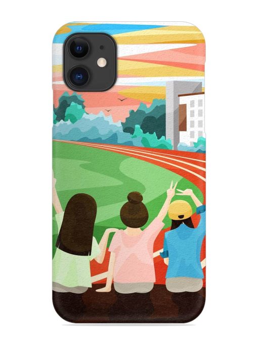 School Playground Snap Case for Apple Iphone 11 Edge Zapvi