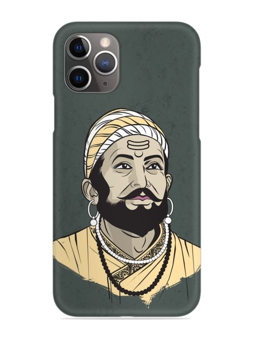 Shivaji Maharaj Vector Art Snap Case for Apple Iphone 11 Pro Edge Zapvi