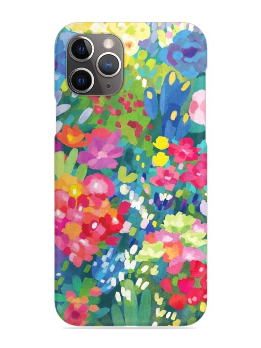 Watercolor Flower Art Snap Case for Apple Iphone 11 Pro Edge Zapvi