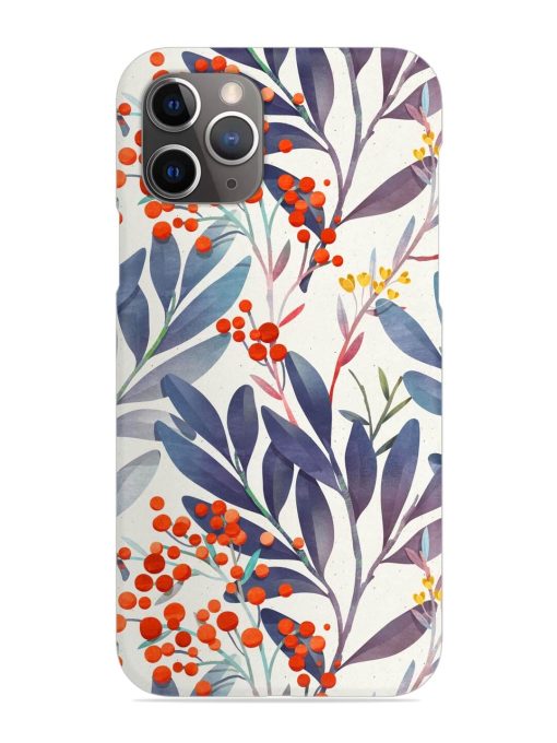 Seamless Floral Pattern Snap Case for Apple Iphone 11 Pro Edge Zapvi