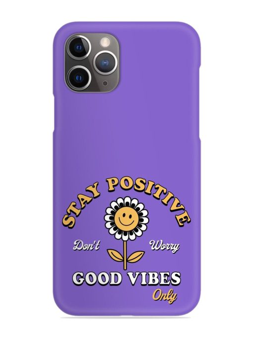 Retro Positive Flower Snap Case for Apple Iphone 11 Pro Edge Zapvi