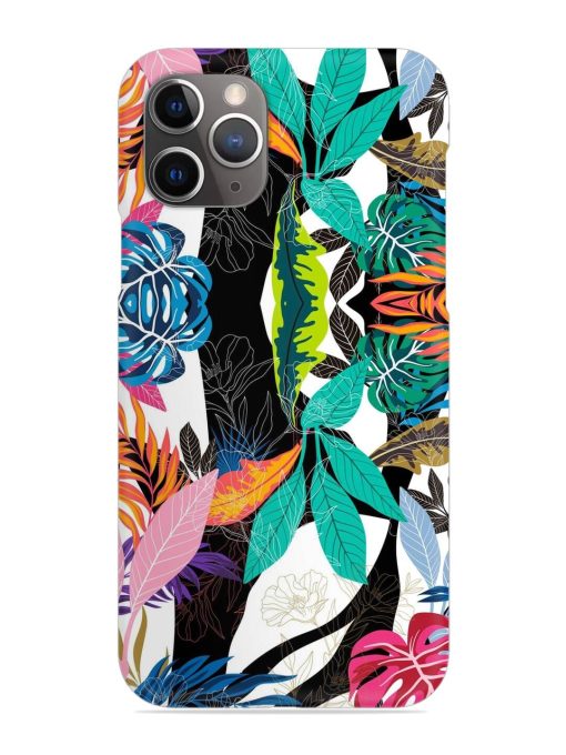 Floral Pattern Bright Snap Case for Apple Iphone 11 Pro Edge Zapvi