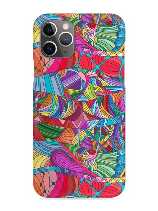 Seamless Patterns Hand Drawn Snap Case for Apple Iphone 11 Pro Edge Zapvi