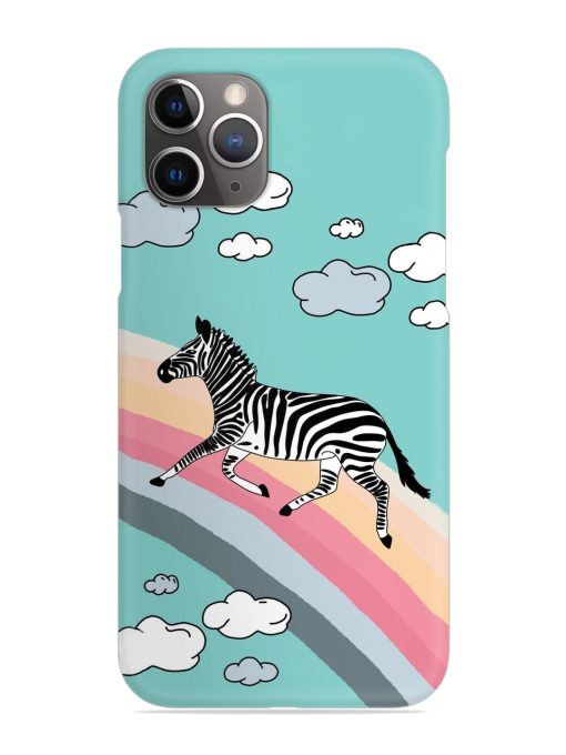 Running Zebra Snap Case for Apple Iphone 11 Pro Edge Zapvi