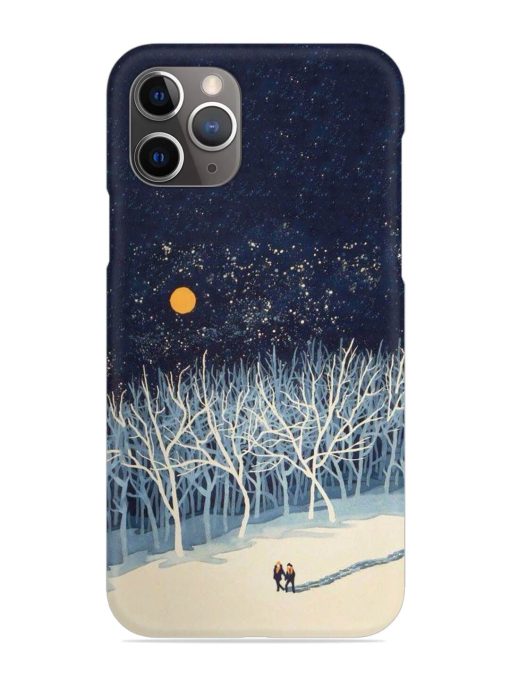 Full Moon Snowshoe Tour Snap Case for Apple Iphone 11 Pro Max Edge Zapvi