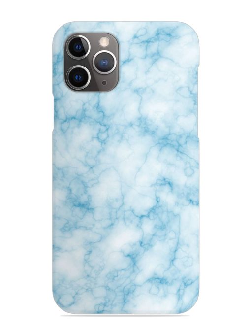 Blue White Natural Marble Snap Case for Apple Iphone 11 Pro Max Edge Zapvi