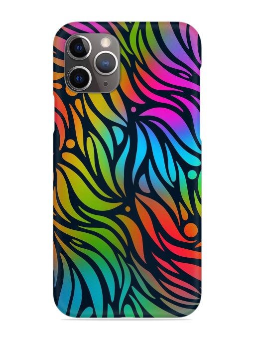 Abstract Leaf Design Snap Case for Apple Iphone 11 Pro Max Edge Zapvi