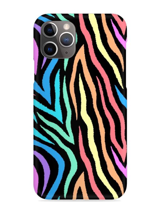 Colorful Abstract Zebra Snap Case for Apple Iphone 11 Pro Max Edge Zapvi