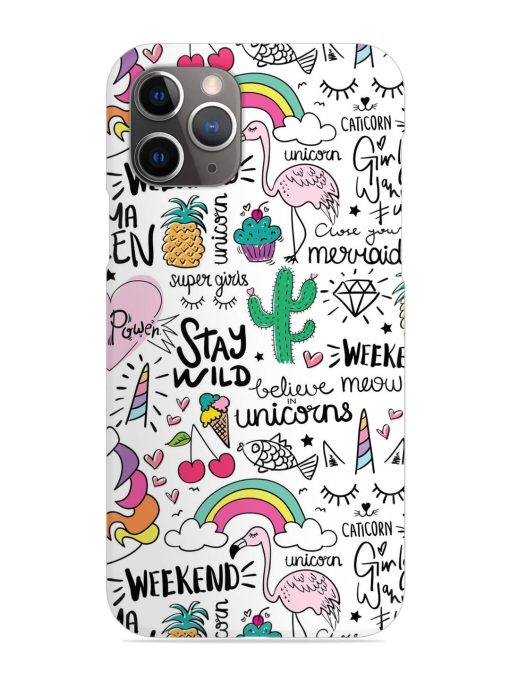 Unicorn Ice Cream Snap Case for Apple Iphone 11 Pro Max Edge Zapvi