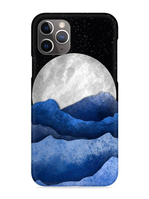 Full Moon Mountain Vector Snap Case for Apple Iphone 11 Pro Max Edge Zapvi