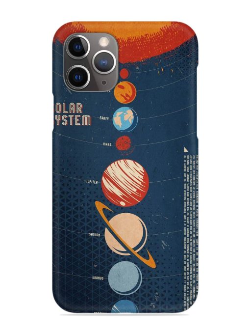 Solar System Vector Snap Case for Apple Iphone 11 Pro Max Edge Zapvi