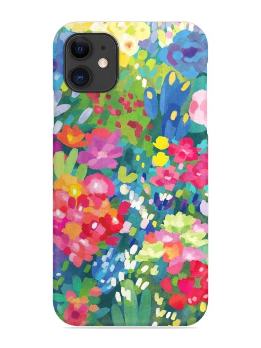 Watercolor Flower Art Snap Case for Apple Iphone 12 Edge Zapvi