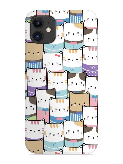 Cute Adorable Cat Snap Case for Apple Iphone 12 Edge Zapvi