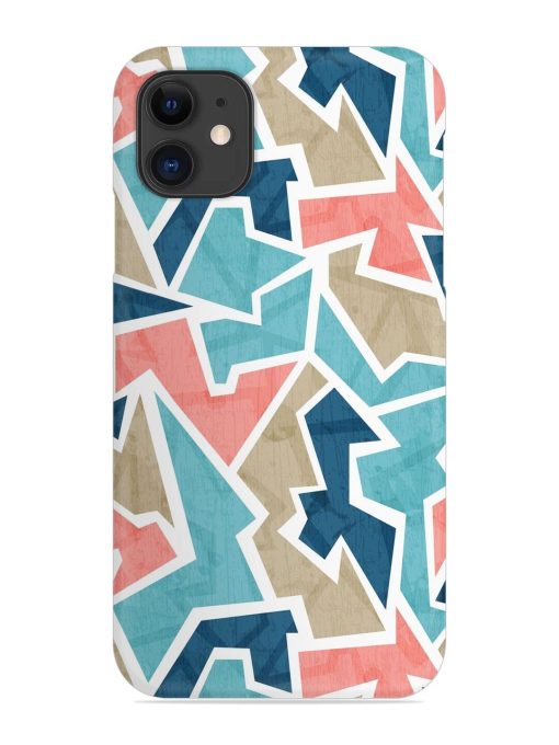 Vintage Geometric Triangle Snap Case for Apple Iphone 12 Edge Zapvi