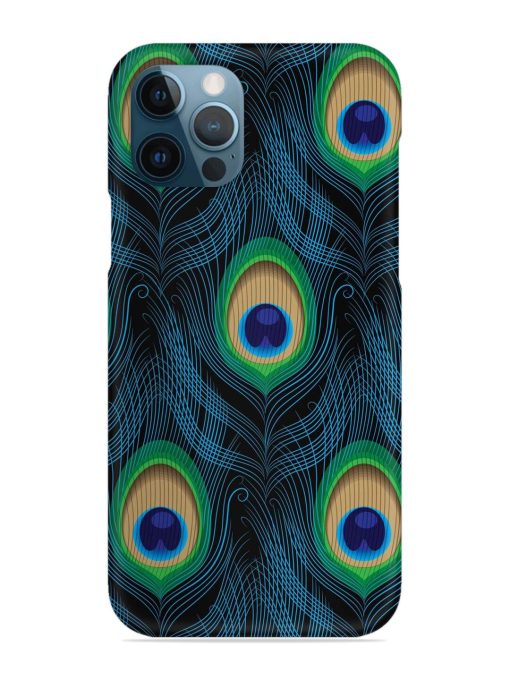 Seamless Pattern Peacock Snap Case for Apple Iphone 12 Pro Edge Zapvi