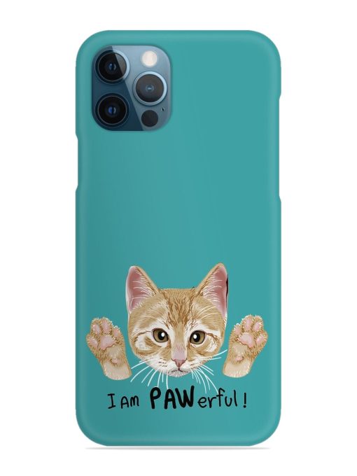 Typography Slogan Cat Snap Case for Apple Iphone 12 Pro Edge Zapvi