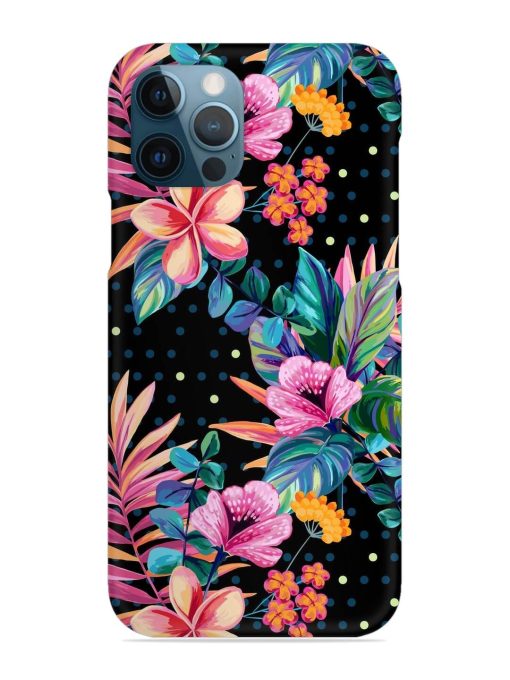 Seamless Floral Pattern Snap Case for Apple Iphone 12 Pro Edge Zapvi