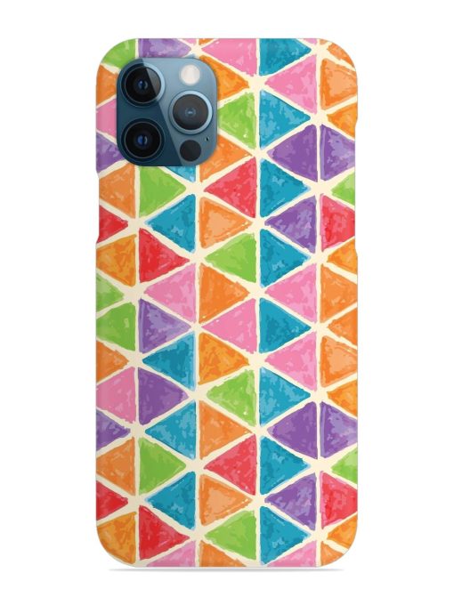 Seamless Colorful Isometric Snap Case for Apple Iphone 12 Pro Edge Zapvi