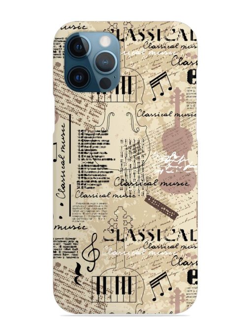 Classical Music Lpattern Snap Case for Apple Iphone 12 Pro Edge Zapvi