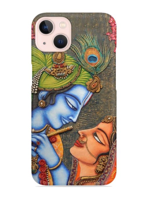 Lord Radha Krishna Flute Art Snap Case for Apple Iphone 14 Edge Zapvi