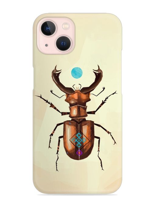 Stag Beetle Vector Snap Case for Apple Iphone 14 Edge Zapvi