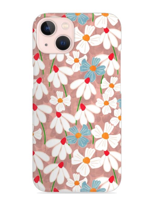 Abstract Petal Flowers Snap Case for Apple Iphone 14 Edge Zapvi